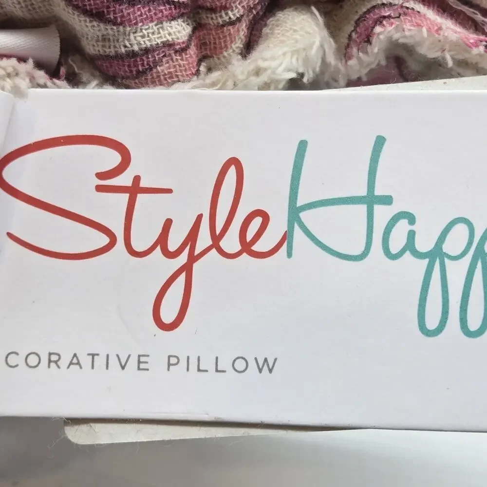 Style Happy Pink Ribbon Coquette Balletcore Pillow 20x20